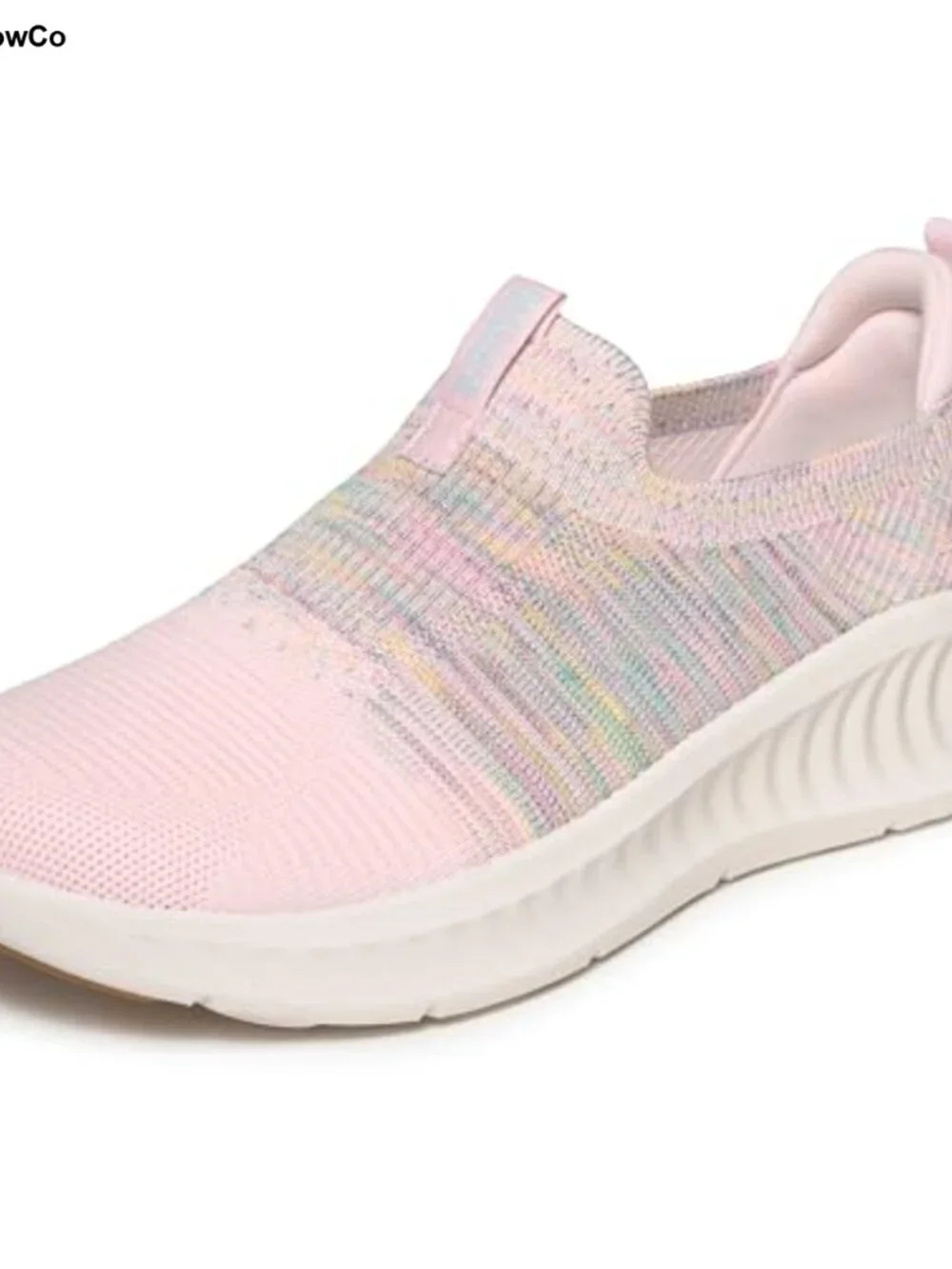 Women's Walking Shoes Slip-On Athletic Knit Comfort Sneakers